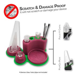PuffCo STATION Plus -  Wear/ Scratch Proof | PuffCo Peak & Peak Pro / V Carta (3D PRINTED + SILICONE)