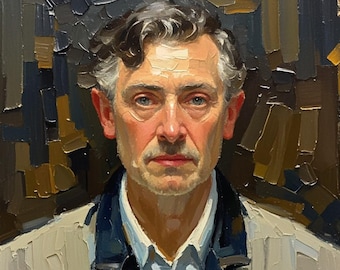 Custom Portrait painting from photo, Original painting Hand painted with oil on canvas