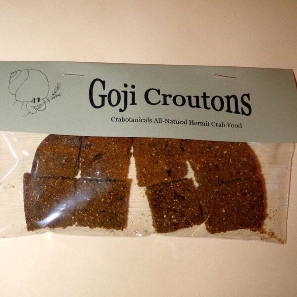 Goji Croutons Hermit Crab Food for Vacation Feeding