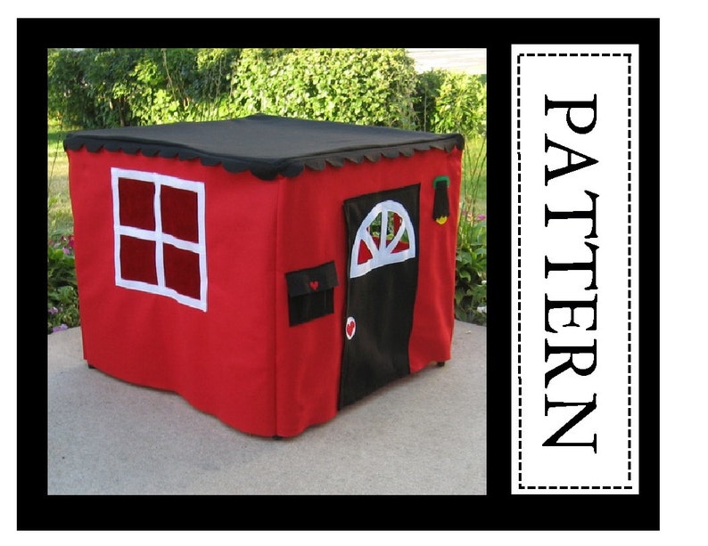 Card Table Playhouse Sewing Pattern, Basic Edition, Sew a Cute Playhouse in Two Hours image 1