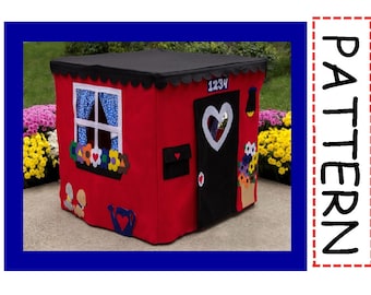 Card Table Playhouse Sewing Pattern, Deluxe Edition, Instant