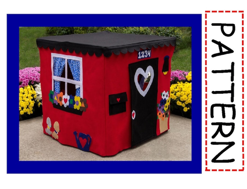 Card Table Playhouse Sewing Pattern, Deluxe Edition, Instant Download at Purchase, Sew the Playhouse seen on the Today Show, eBook over 45 p image 1