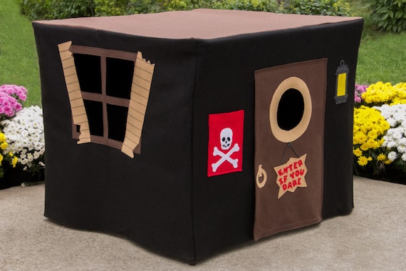 Pirates Hideout Kids Card Table Playhouse Cover