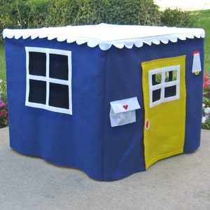 Card Table Playhouse, Royal Blue Basic Bungalow, Custom Order image 1