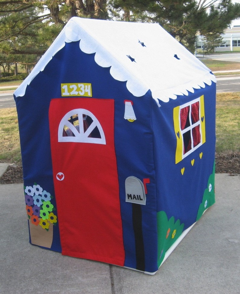 Large Fabric Playhouse Indoor Playhouse Play Tent Play Etsy