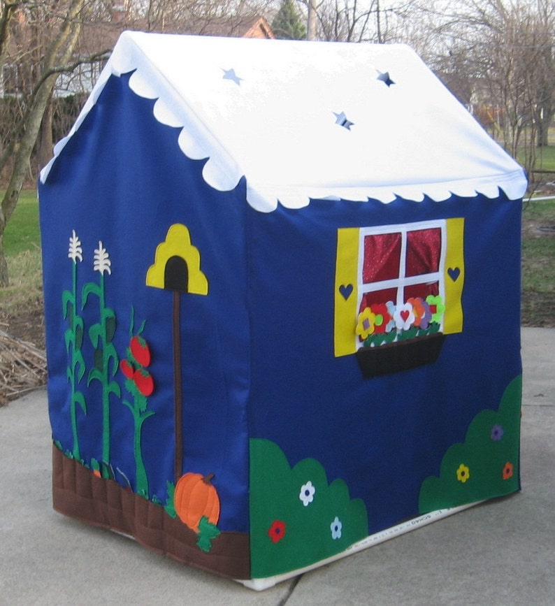 Large Fabric Playhouse Indoor Playhouse Play Tent Play Etsy