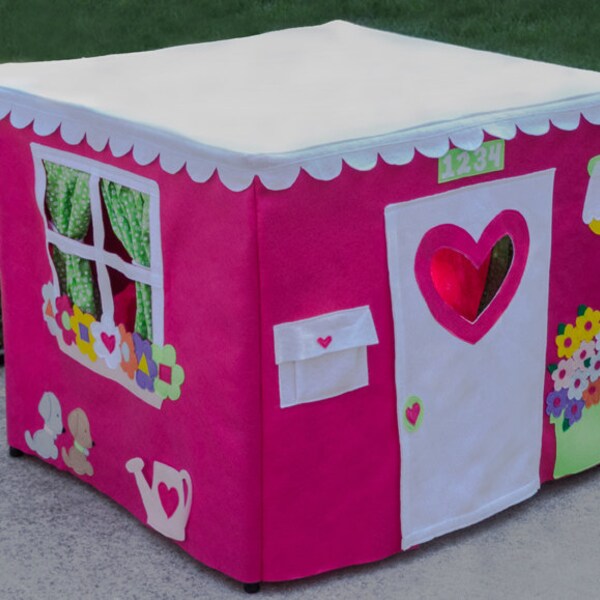 Immediate Shipping Double Delight  Card Table Playhouse, Fits Your 34" Card Table