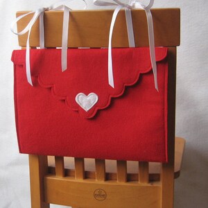 Chair Back Envelope, Opens and Closes for Special Messages, Valentine Mail Box afbeelding 3