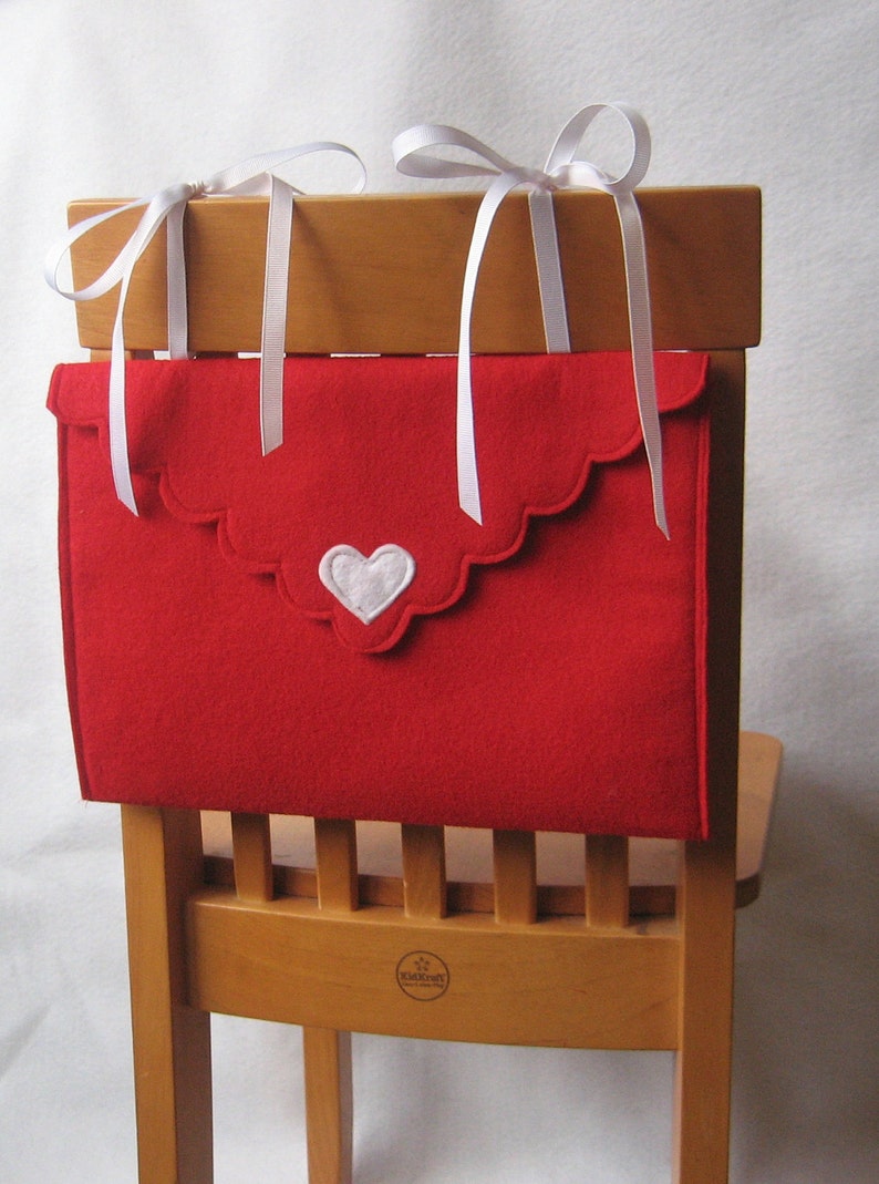 Chair Back Envelope, Opens and Closes for Special Messages, Valentine Mail Box afbeelding 3