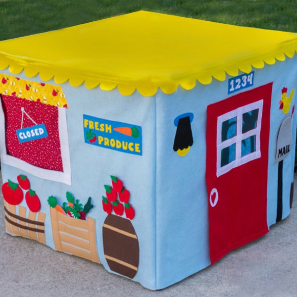 Card Table Playhouse, Farm Stand , Personalized, Custom Order