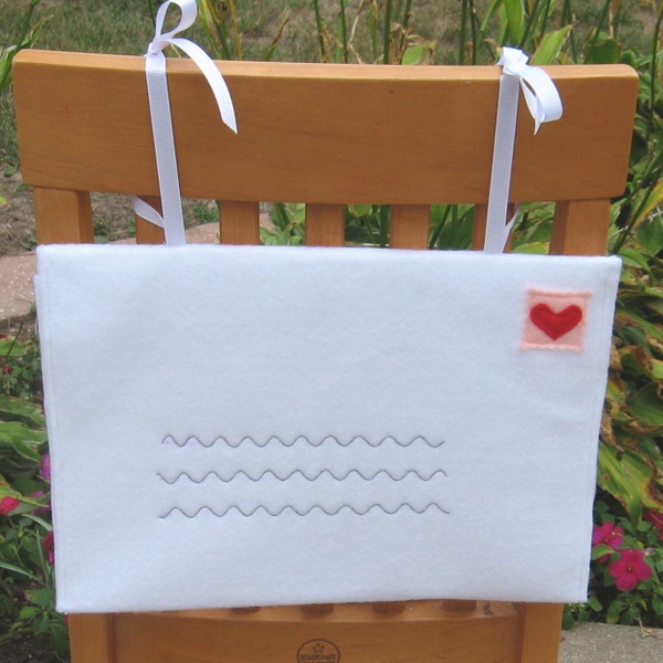 Chair Back Envelope, Valentine Mailbox, Opens and Closes for Special Messages