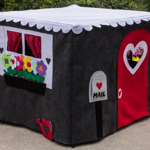 Kids Playhouse, Stone Cottage, Custom Order, Card Table Playhouse
