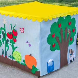 Card Table Playhouse, Farm Stand , Personalized, Custom Order image 2