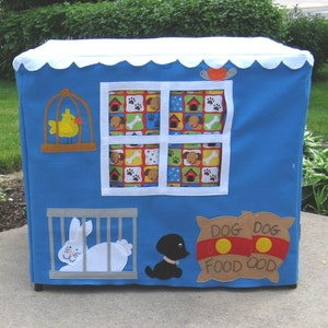 Tablecloth Playhouse, Pet Shop Vet Playhouse, Personalized, Custom Order image 4