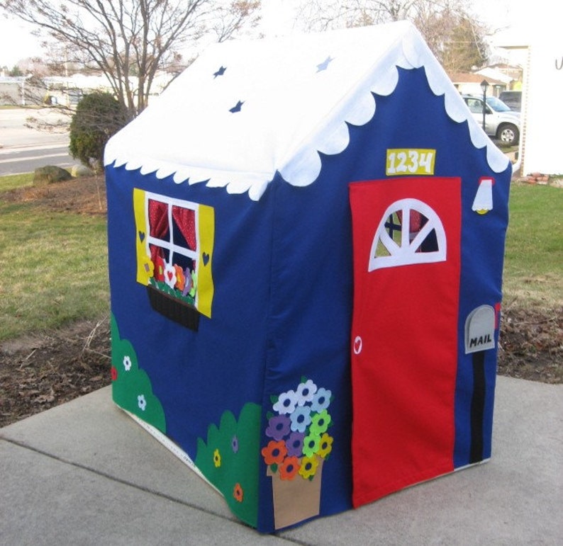 Large Fabric Playhouse Indoor Playhouse Play Tent Play Etsy