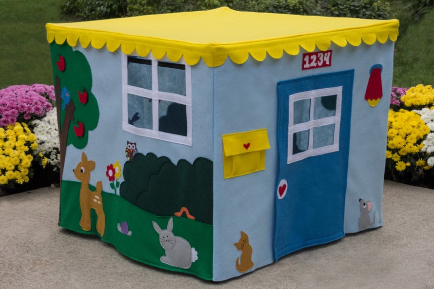 Animal Sanctuary Card Table Playhouse Tablecloth