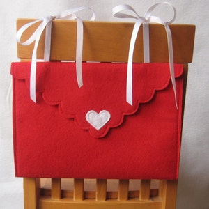 Chair Back Envelope, Opens and Closes for Special Messages, Valentine Mail Box afbeelding 2