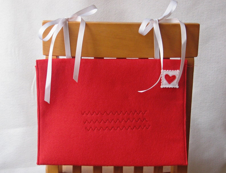 Chair Back Envelope, Opens and Closes for Special Messages, Valentine Mail Box afbeelding 1