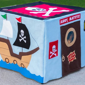 Pirate Adventure Card Table Playhouse  Kids Play Tent