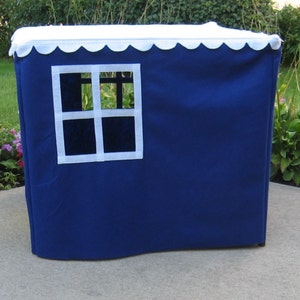 Card Table Playhouse, Royal Blue Basic Bungalow, Custom Order image 4