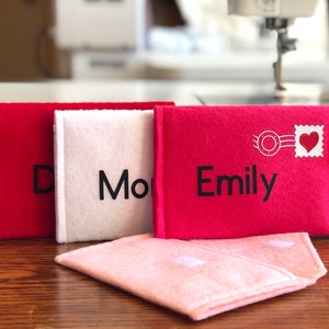 Personalized Working Envelopes for Pretend Play, Mail Set, Custom Order image 1