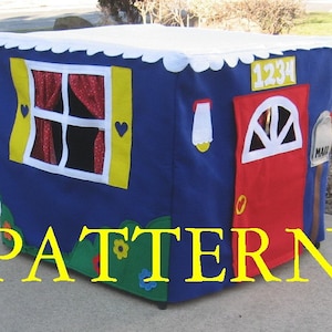 Standard Card Table Playhouse PATTERN, Instant Download ebook only, Sew Your Own Card Table Playhouse image 1