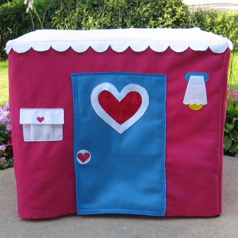 Card Table Playhouse Indoor Playhouse Fabric Playhouse Etsy