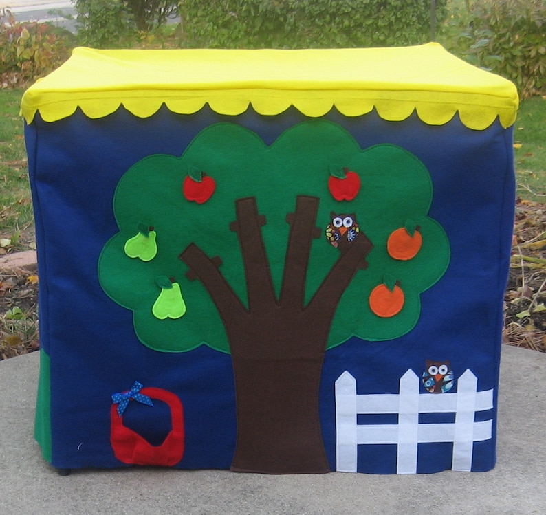 Custom Order Personalized Pickable Flowers Royal Blue Double Delight Kids Card Table Playhouse Fits Your Card Table