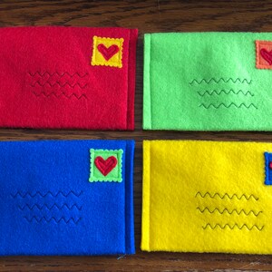 Mail Bag and Working Envelopes for Pretend Play, Mail Set, Custom Order image 5