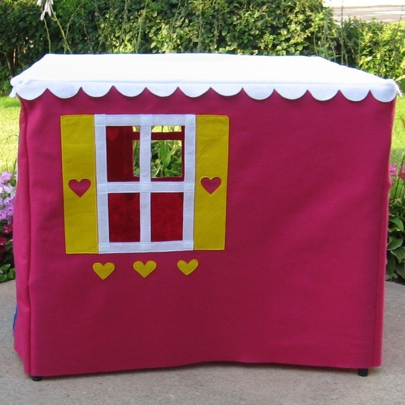 Card Table Playhouse Indoor Playhouse Fabric Playhouse Etsy