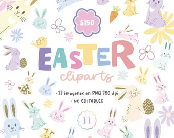 Påsk Clipart Söta Clipart Pastell Våren