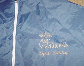 Personalized Princess Crown Pageant Costumes Competitions Garment Dress Bag Embroidered