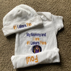 Los Angeles Lakers Babywear Set - Creeper, short & T-Shirt