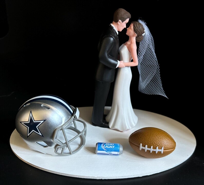Dallas Cowboys NFL Wedding Day Reception Cake Topper Bridal Funny ...