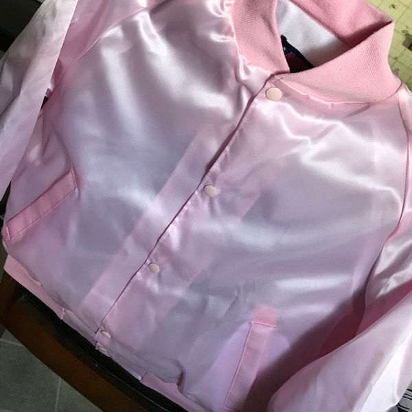 Sale Girls Pink Satin Jacket Youth Sizes 14/16  Great Birthday Gift    This is  Blank no Embroidery