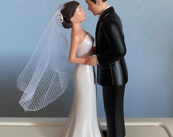 Cake Topper Bridal Wedding Day Reception Party Bride Groom Theme Hair changed free Bridal Shower Gift