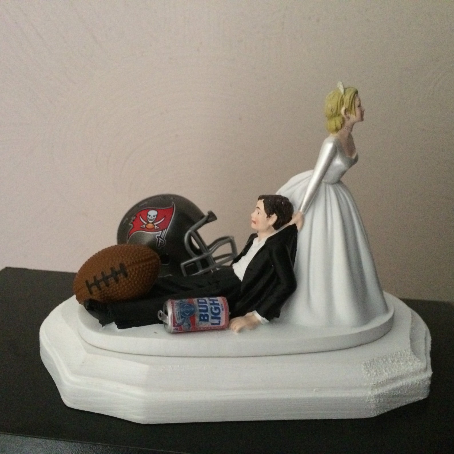 Tampa Bay Buccaneers Wedding Day Reception Cake Topper Bridal - Etsy