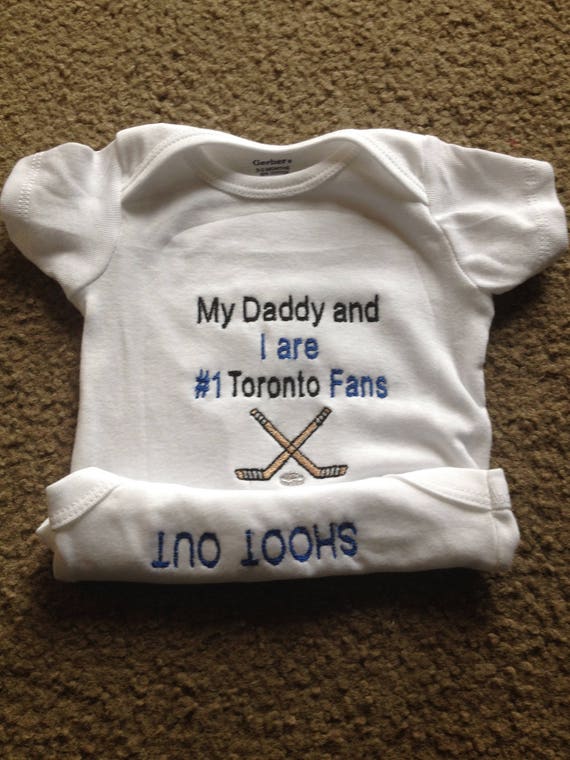 Toronto Maple Leafs Fan Ice Hockey Team Baby Creeper Personalized