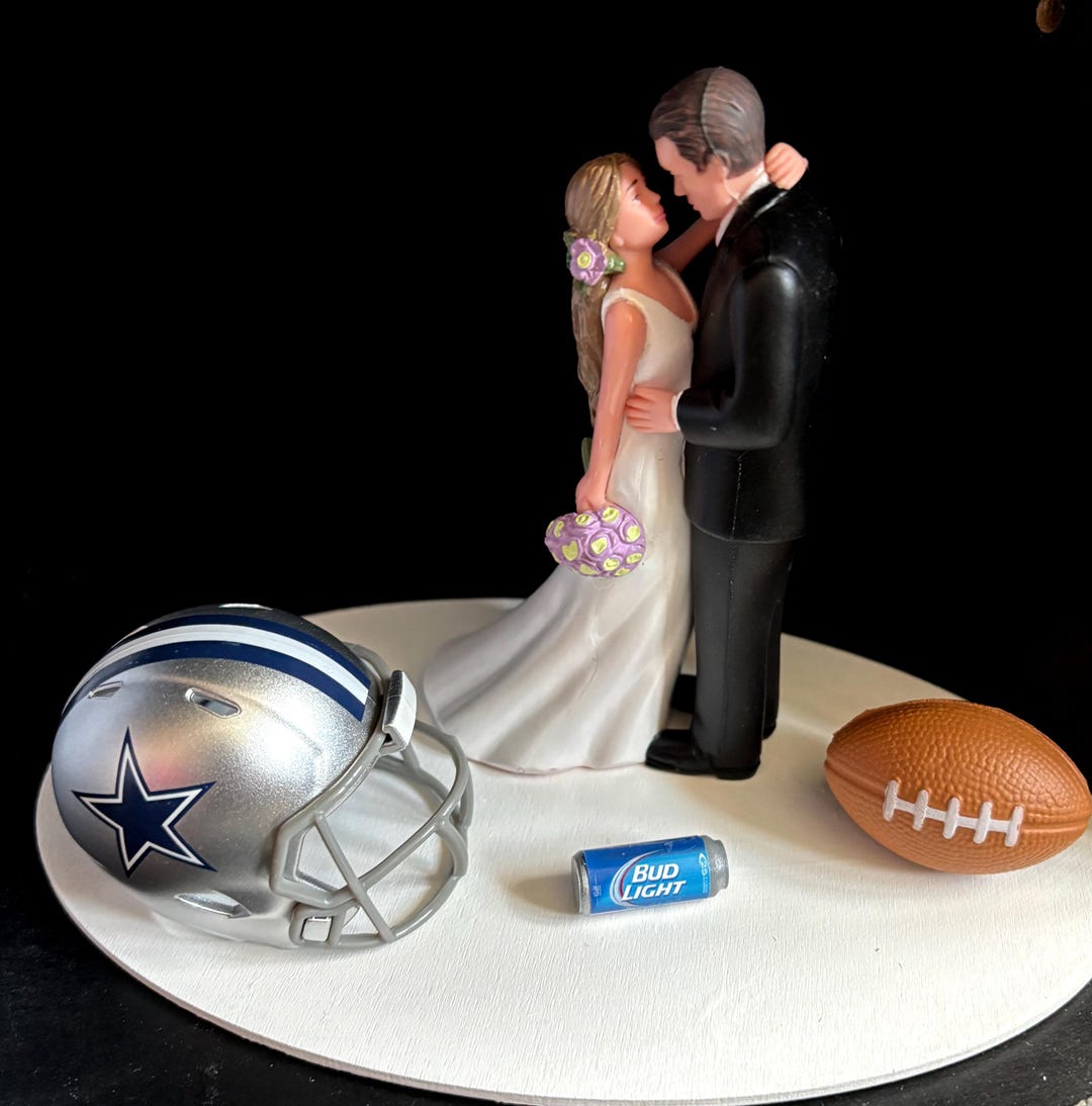 Dallas Cowboys NFL Wedding Day Reception Cake Topper Bridal Funny ...