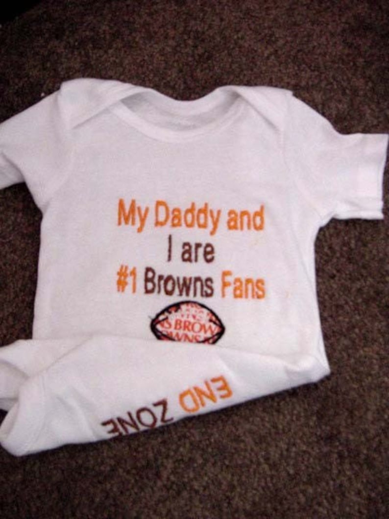 Cleveland Browns Fan Football Baby Infant Newborn Onesie Etsy