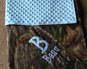 Personalized Camo Baby Blanket, Camo Minky Blanket, Minky Baby Blanket, Boy Camo Blanket, Camo Baby,Infant Newborn Camo Baby Blanket