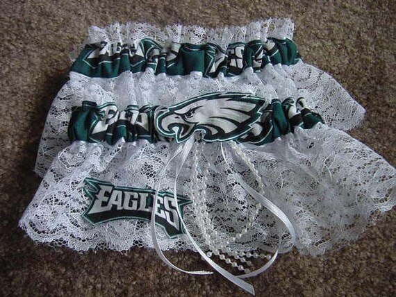 Philadelphia Eagles Nfl Football Wedding Bridal Bride Garters Etsy