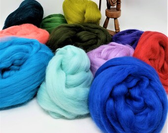 Corriedale, 1oz Roving or Combed top for Needle Felting or Spinning.