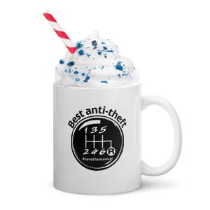 Best Anti-Theft Gear Mug | Funny Car Guy Coffee Mug, Gift For Car Guys, Car Lover Mug, Mechanic Humor Gift for Dad, Gearhead Mug, Funny Mug