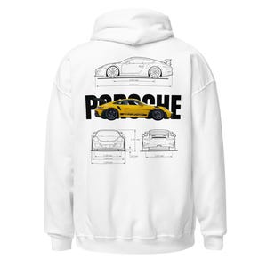 Precision Porsche Hoodie White