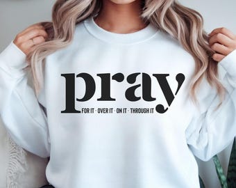 Christian Sweatshirt, Religious Sweater, Jesus Shirt, Bible Verses Gift, Faith Over Fear Shirt, Jesus Hoodie, Religious Gift, Christian Gift