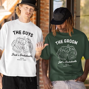 The Groom And The Guys Party Shirt, Bachelorette Party Shirt, Bachelorette Man Shirt, Groomsmen Shirt, Wedding Party Shirt, Groom&#39;s Friends