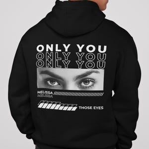 Girlfriend Eyes Hoodie, Custom Eyes Hoodie, Custom Girlfriend Hoodie, Boyfriend Shirt, Custom Hoodie, Hoodie For Boyfriend, Gift for Husband
