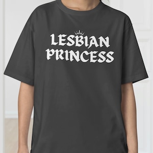 Lesbian Princess T-Shirt, Lesbian Pride Tee, Cute Gothic LGBTQ Shirt, Queer Feminist Shirt, Bisexual Gay Pride Tee, Aesthetic Gay Pride Gift