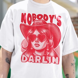Nobodys Darlin T-Shirt, Western Graphic Shirt, Funny Cowgirl Shirt, 70s Cowgirl Shirt Gift, 1970s western Tee, Funny Feminist gift for her